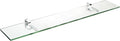 Spancraft Glass M-12x27-Chrome Monarch Glass Shelf, Chrome, 12" x 27"