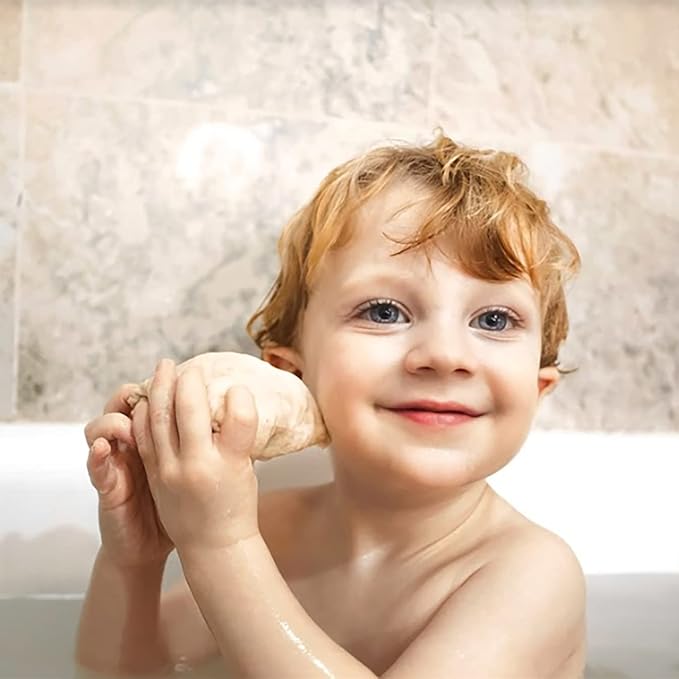 ELLAOLA Oatmeal Bath Soak for Babies Kids & Adults - Baby Bath Tea Soaks Made with Prebiotics to Relieve Dry, Itchy, Eczema Prone Skin While Gently Cleansing, Fragrance Free I 4 Bath Tea Soaks