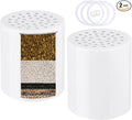 Heavy Duty Shower Filter Replacement Cartridge 2 Pcs, Shower Head Filter Refill Cartridge, for Hard Water Chlorine Heavy Metal Impurity, Improve Skin Hair, Fit Any Similar Design Shower Water Filter
