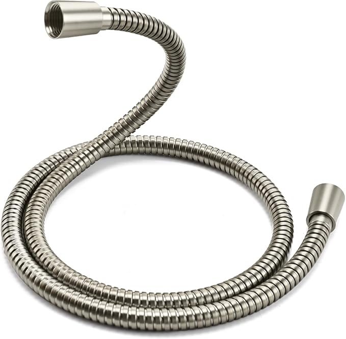 Shower Hose Replacement For Cleaning 304 Stainless Steel Shower Head Hoses 48 Inches High Pressure Bidet Hose Flexible Nickel Extension Showerhead Hoses Extra Long