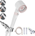 Shower Head with Handheld, Shower Heads High Pressure, High Flow Even with Low Water Pressure-Hand Held Showerhead Set,3 Modes Filtered Showerhead with 59″Replacement Hose/Bracket/Cotton Filters