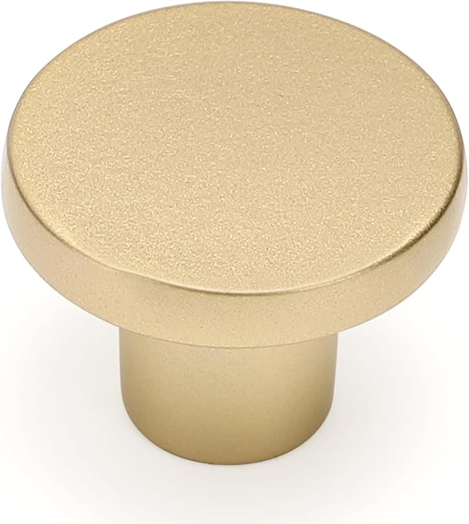 Ravinte 20 Pack Cabinet Knobs Sandy Gold Kitchen Cabinet Knobs Round Dresser Drawer Pulls Closet Door Pulls 1-1/5 Inch