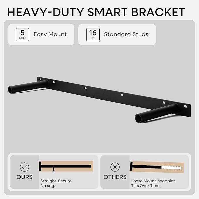 Homeforia 30 inch Wood Floating Shelves, High End Solid Natural Wood 30inch Floating Shelf for Wall, Unfinished Wooden 30 inches Floating Shelves, Heavy Duty Bracket, 30 X 6.5 X 1.75 in, Set of 2