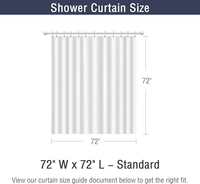 Gibelle Grey Shower Curtain, Waffle Weave Textured Ombre Shower Curtain for Bathroom, Gray Gradual Fabric Shower Curtain Set with Hooks, Water Repellent and Machine Washable, 72 x 72