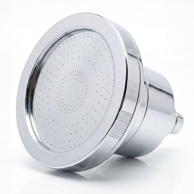Filtered Showerhead – High Pressure, Reduces Chlorine, Heavy Metals & Microplastics – Hard Water Softener for Healthy Hair & Skin, Includes 25-Stage Filter, Easy Installation