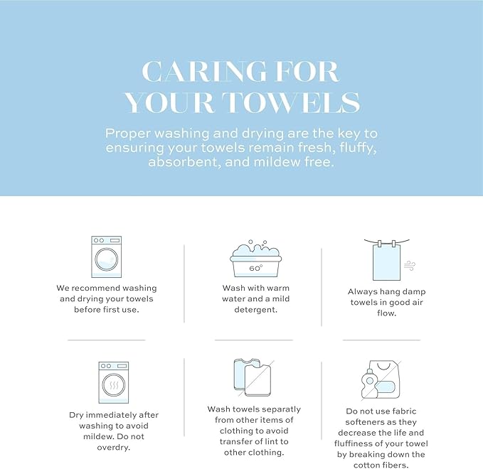 White Classic Luxury Light Gray Hand Towels - Soft 100% Turkish Cotton | Highly Absorbent Hotel spa Bathroom Towel Collection | 16x30 Inch | Set of 6