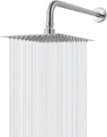 NearMoon Square Rain Shower Head With Extension Arm, Large Stainless Steel Rainfall Shower-Waterfall Full Body Coverage (8 Inch, Nickel)