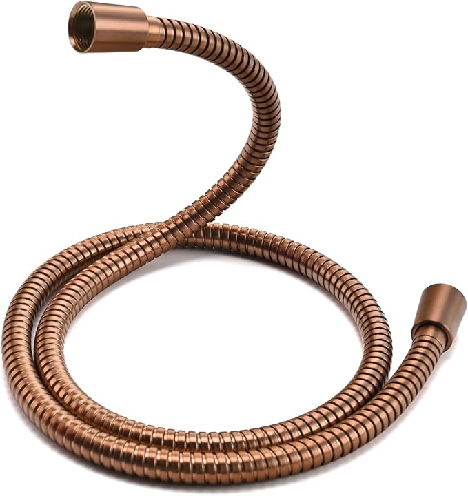 Shower Hose Replacement For Cleaning 304 Stainless Steel Shower Head Hoses 59 Inches High Pressure Bidet Hose Flexible Rose Gold Extension Showerhead Hoses Extra Long (Rose Gold, 58 In)