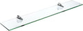 Spancraft Glass H-12x14-Chrome Heron Glass Shelf, Chrome, 12" x 14"