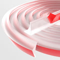 78inch Shower Threshold Water Dam Barrier Shower Door Bottom Seal Strip, Silicone Rubber Kitchen Sink Splash Guard, Corner Water Retaining Strip for Countertop, Bathroom (Transparent)