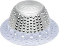LEKEYE Shower Drain Hair Catcher/Bathtub Drain Cover/Drain Protector for Pop-Up & Regular Drains(Light Blue)