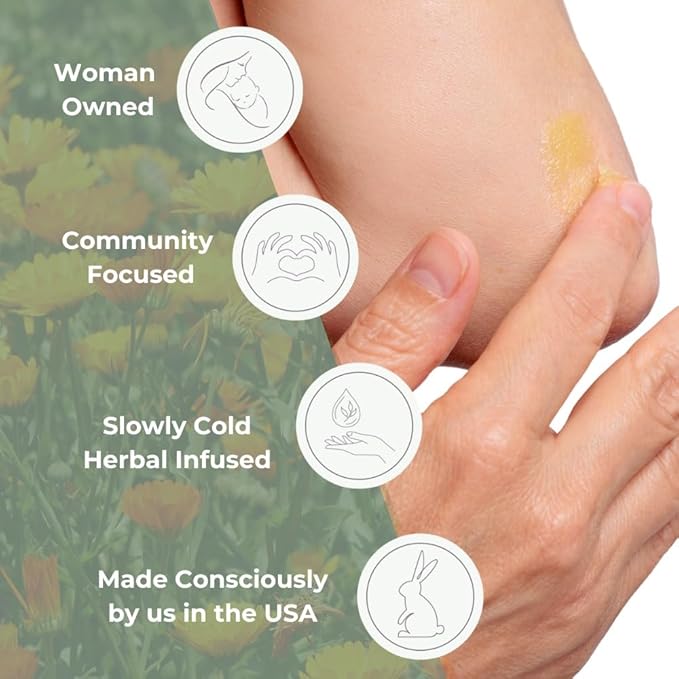 Ora's amazing Herbal, Newborn Salve, Diaper Rash Cream, Calendula Baby Balm, EWG Verified Baby Ointment, Acne Eczema, Butt Cream, Infant Massage, Natural Paraben Free, Good for Sensitive Skin 1 oz