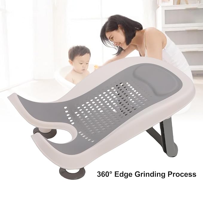 ciciglow Baby Butt Washing Basin, Portable Bath Tub with Strong Suction Cups and Soft Mesh, for Newborn Toddler Bath Time Support