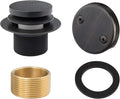 Artiwell Tip-Toe Bathtub Drains Trim Set with Two-Hole Overflow Faceplate, Replacement Bath Drain Trim Kit with 2-Hole Overflow Faceplate and Universal Fine/Coarse Thread (OIL RUBBED BRONZE)