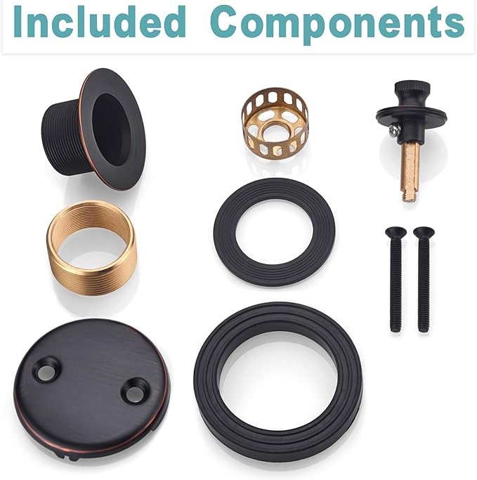 BESTILL Lift and Turn Bathtub Drain Bath Tub Trim Set Conversion Kit, Oil Rubbed Bronze