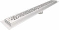 SereneDrains 304 Stainless Steel 40 Inch Brushed Nickel Linear Shower Drain Kit Broken Lane Linear Shower Drains for Tile Floor Long Hair Catcher Strainer Cover Bathroom (Brushed Nickel, 39 Inch)
