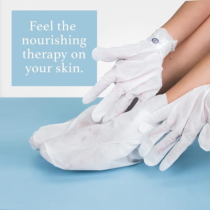 Epielle Relaxing and Nourishing Socks and Gloves 12 Pairs, Moisturizing Cream & Lotion with Lavender & Rosemary Extract, Spa Gifts, Mother's Day Gifts, Teacher's Appreciation