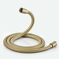 59 Inches Shower Hose Replacement Gold 304 Stainless Steel Handheld Shower Head Hoses Flexible ＆smooth Rv Shower Hose Extra Long 5ft High Pressure Bidet Hoses Brushed Gold