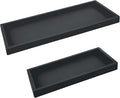 Countertop and Vanity Tray - 2 PC (11” and 7”) Shatterproof Silicone Kitchen and Bathroom Trays for Counter, Kitchen Soap Dispenser Tray, Vanity Trays for Bathroom, Perfume Key Tray