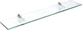 Spancraft Glass F-12x33-Chrome Falcon Glass Shelf, Chrome, 12" x 33"