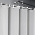 UFRIDAY Grey Shower Curtain Liner Premium PEVA 72 x72 inch,Heavy Duty Shower Curtain with 3 Weighted Magnets, Plastic Waterproof Grey Shower Curtains for Bathroom with 12 Hooks