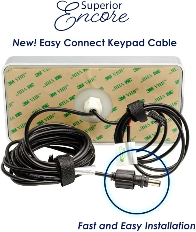 Superior Encore Plus 9 kW Steam Shower Generator Kit with Horizontal Black Keypad, Bluetooth Audio, Drip Pan & Color Lights |Self-Draining Steam Bath Generator |One-click Connection Cord|