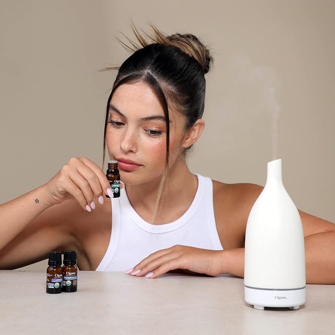 Cliganic Organic Cedarwood Essential Oil - 100% Pure Natural Undiluted, for Aromatherapy Diffuser | Non-GMO Verified (Packaging May Vary)