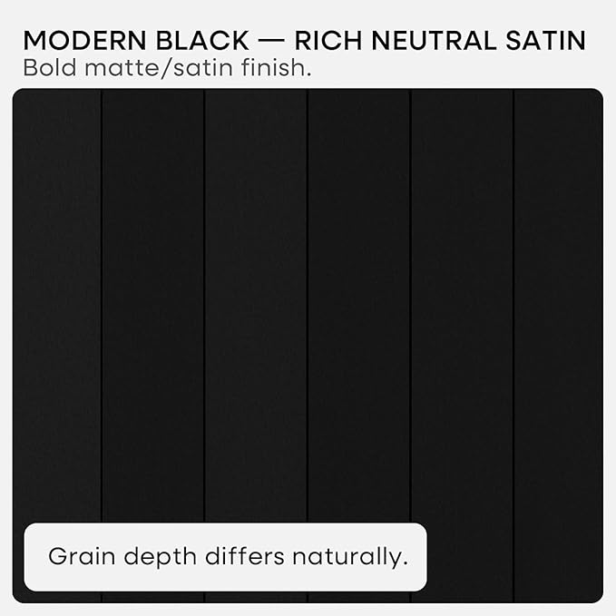 Homeforia 16 inch Black Floating Shelves, High End Solid Real Wood 16inch Bathroom Floating Shelves for Wall Mounted, 16in Wooden Small Floating Shelf, Heavy Duty Bracket, 16 X 6.5 X 1.75 in, Set of 4