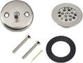 Artiwell Trip Lever Tub Trim Kit Set With Trip Lever Overflow Face Plate, Trip Lever Bathtub Drain with Strainer, Overflow and Matching Screws (BRUSHED NICKEL)
