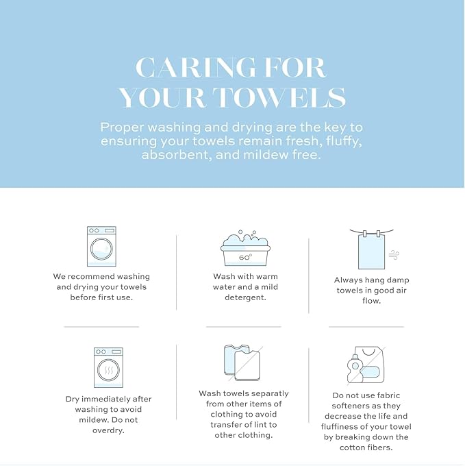 White Classic Luxury Bath Towel Set of 8 Pieces - 100% Turkish Cotton Highly Absorbent Towels for Bathroom, 2 Luxury Bath Towels 700GSM, 2 Hand Towels, 4 Washcloths, Lavender