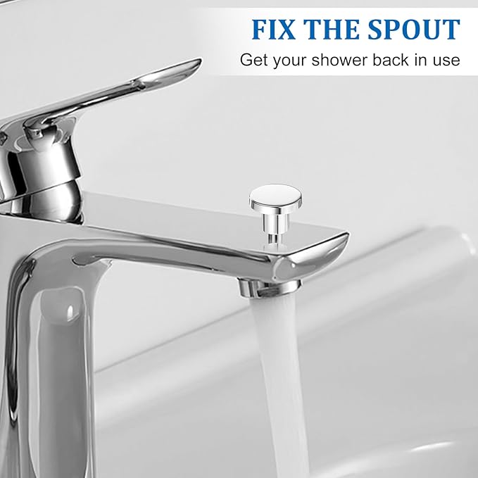 2 Set Tub Spout Diverter Repair Kit with Diverter Valve Stems Cup Seals Gates, Bathroom Shower Diverters, Tub Spout with Diverters Bathtub Leaky Faucet Repair Replacement Parts