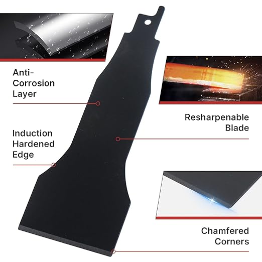 2inch (50mm) HCS reciprocating Saw Blade Saber Shovel Length Cleaning Tool for Removing Tile Grout Glue Gaps, etc.…