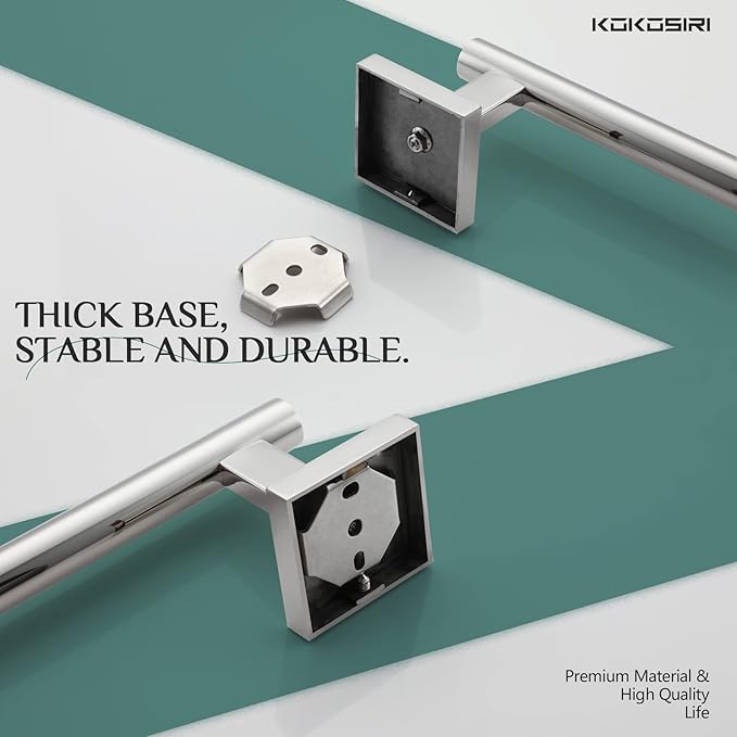 KOKOSIRI 32'' Towel Bar Bathroom Towel Holder for Bath Kitchen Toilet 32 Inch Necklace Holder Chrome Stainless Steel B4005CH-L32