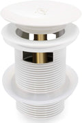 FerdY Pop-up Drain for Freestanding Bathtub, White Finish, cUPC Certification, Freestanding Bathtub Drain Stopper