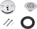 Artiwell Trip Lever Tub Trim Kit Set with Trip Lever Overflow Face Plate, Trip Lever Bathtub Drain with Strainer, Overflow and Matching Screws (CHROME PLATED)