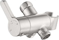3 Way Shower Diverter Valve with Hand Shower Holder, G1/2 Shower Head Splitter, Shower Arm Diverter, Bathroom Universal Shower System Replacement Part (Brushed)