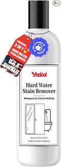 Hard Water Stain Remover, Powerful Shower Glass & Door Cleaner, Easily Removes Tough Water Spots, Lime, Calcium & Soap Scum Build Up, Ideal for Bathroom, Glass, Toilet Bowl and More - 16.91oz