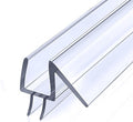 3/8" (10mm) Frameless Glass Shower Door Bottom Sweep – 40" Ultra-Clear Drip Rail Seal Strip for Water Control