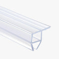 Shower Door Side Seal Strip,118 Inch Corner-Type Frameless Shower Door Seal, Corner-Type Shower Door Sweep for 1/4"(6mm) Thick Glass