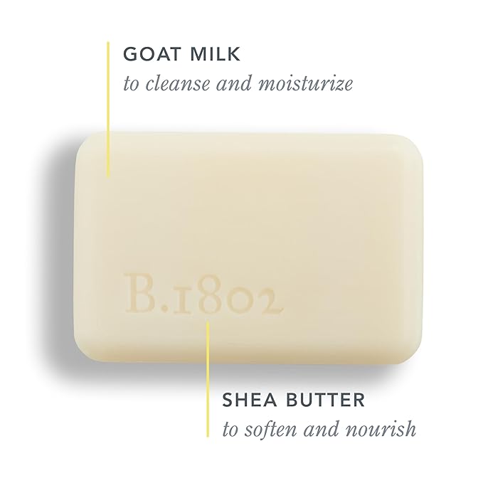 Beekman 1802 Goat Milk Body Soap Bar, Sunshine Lemon - Scented - 3.5 oz - Nourishes, Moisturizes & Hydrates - 100% Vegetable Soap with Lactic Acid - Good for Sensitive Skin - Cruelty Free