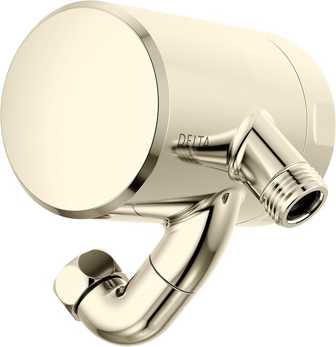 Delta Faucet Clarifi Premium Shower Filter Attachment with Filter, Hard Water Shower Filter, Shower Head Filter, Polished Nickel 5SF100-PN