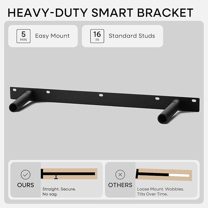 Homeforia Classic Walnut 24 inch Floating Shelf, High End Solid Real Wood Small 24inch Floating Shelves for Wall Mounted, 24in Floating Shelves, Heavy Duty Bracket, 24 X 6.5 X 1.75 inches, Set of 4
