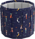 Portable Bath Tub for Adult, Foldable Soaking Bathtub for Hot SPA&Ice Bath, Foldable Small Bathtub Collapsible Tub for Bathing, Quick Setup No Installation, Space-Saving Storage (25.9X27.5IN,BlueFish)