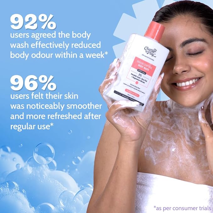 Chemist at Play Odour Control Body Wash| Controls Body Odour| Long Lasting Freshness | Regulates sweat & sebum| 7.9 Fl oz
