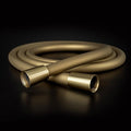 Super Flexible Gold Silicone Shower Head Extension, Kink-Free 60 Inch Handheld Rv Shower Hose Replacement, Premium Brass Material for Cleaning Pet, Bidet