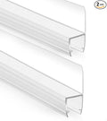 Bathroom Shower Door Seal Strip, 2PCS 78 Inch Shower Door Side Seal Strips, PVC Transparent Shower Door Seal Strip for 5/16"(8MM) Frameless Shower Door