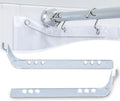 SlipX Solutions No Mess Splash Guard for Shower & Bathtub Curtain Liners | Bath Accessories to Keep Water Where It Belongs for A Non-Slip Bathroom Floor | Adhesive Free, Easy to Attach | 2 Per Pack