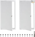 Access Door 12x24 Drywall Access Panel 2Pack Thickened 1mm for Drywall, Attic Door, Ceiling with Key (12X24 inch, Traditional, 2, AD12241MM)