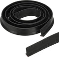 PATIKIL 79 Inch Collapsible Shower Threshold Water Dam Guard, Shower Stopper Barrier Self Adhesive Sink Splash Guards for Frameless Shower Door Bottom, Black (1.2"Wx0.6"T)