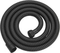 RUMOSE 79 inches Shower Hose Shower Head Extension Hose Extra Long Stainless Steel Shower Tube Attachment Flexible Handheld Shower Sprayer Hose, Matte Black